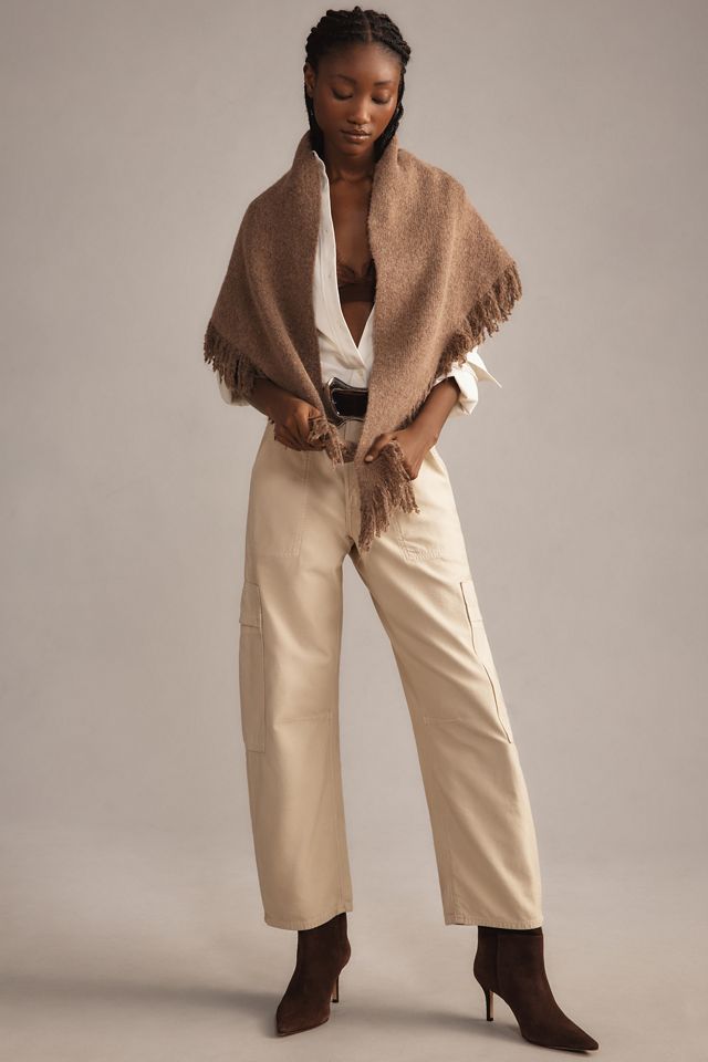 The Shay Triangle Fringe Scarf Wrap #1
