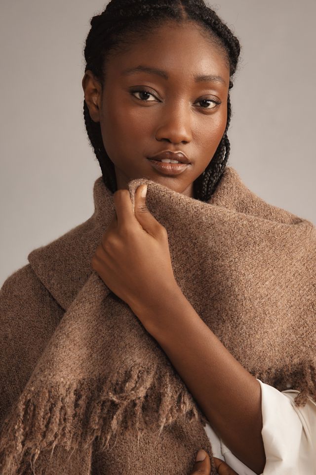 The Shay Triangle Fringe Scarf Wrap #2