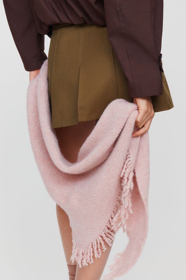Shay Triangle Fringe Scarf Wrap #1