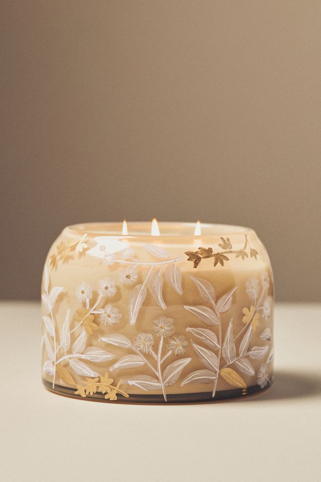 Lily Fresh White Cashmere & Musk Glass Candle