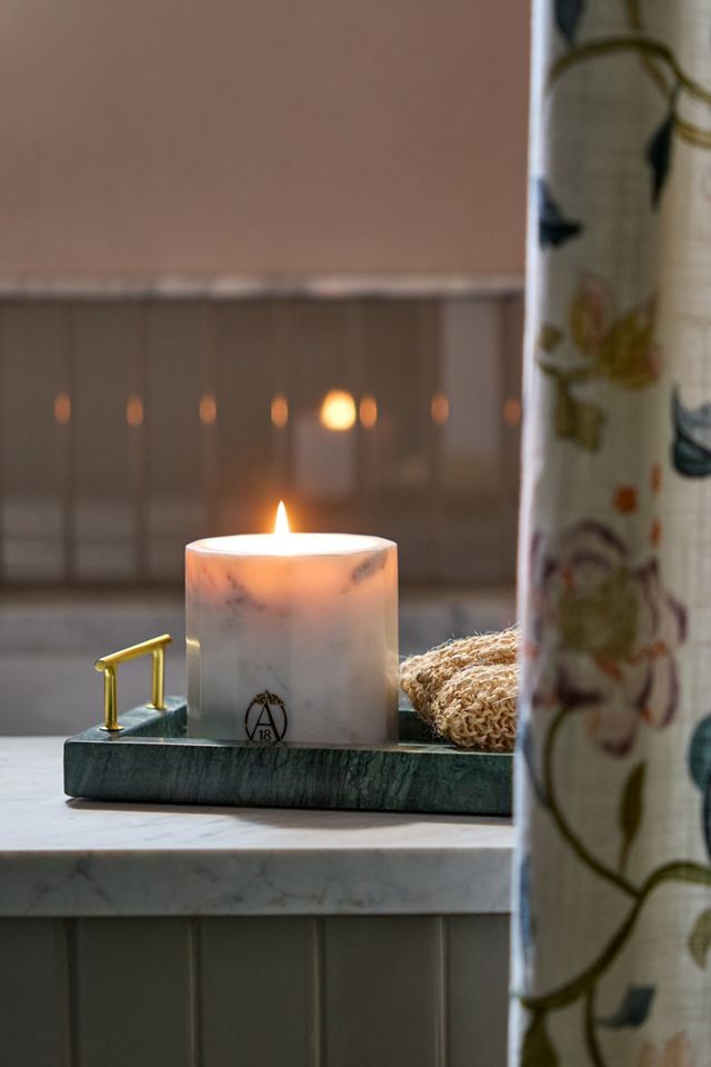 Apothecary 18 Floral Peony Blush Marble Candle #3