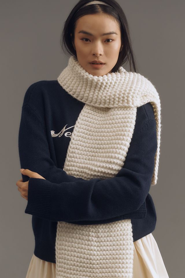 By Anthropologie Waffle-Stitch Scarf #1