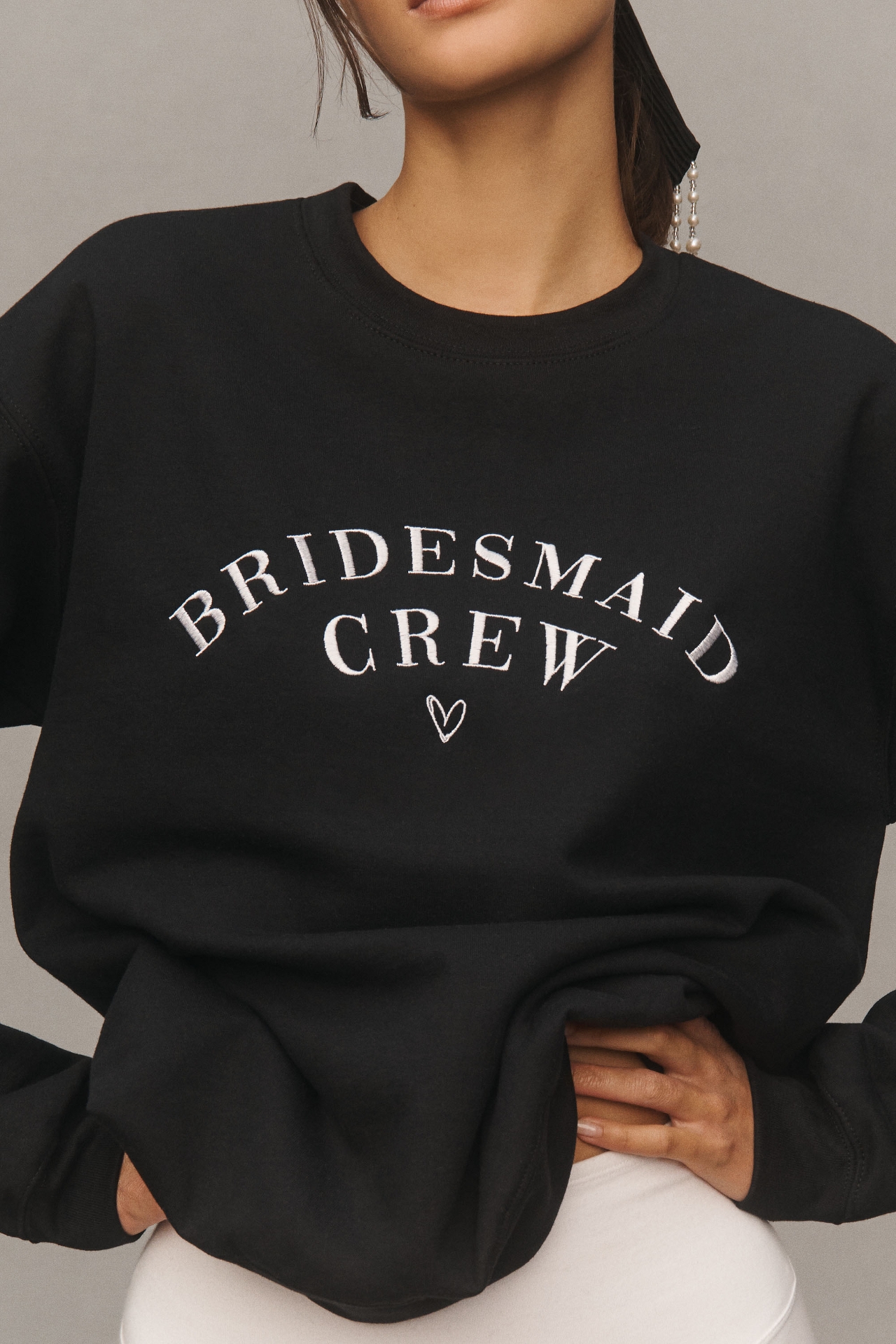 By Anthropologie Weddings Bridesmaid Crew-Neck Sweatshirt