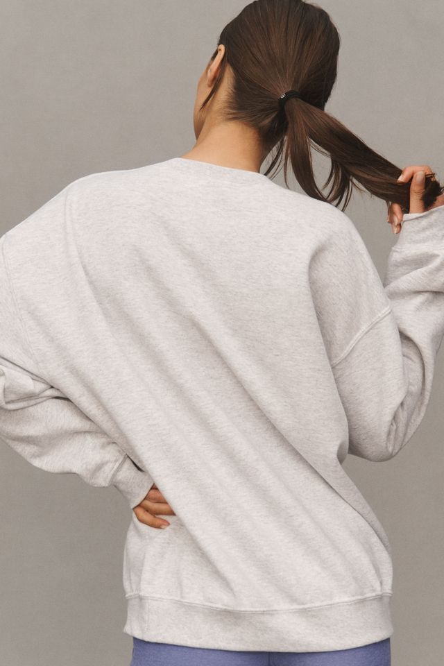 By Anthropologie Weddings Fiancé Patch Crew-Neck Sweatshirt 