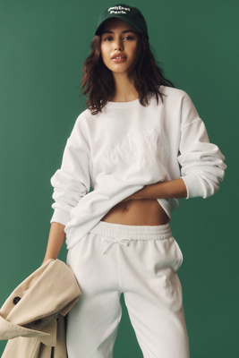 By Anthropologie Weddings Newly Wed Crew-neck Sweatshirt In White