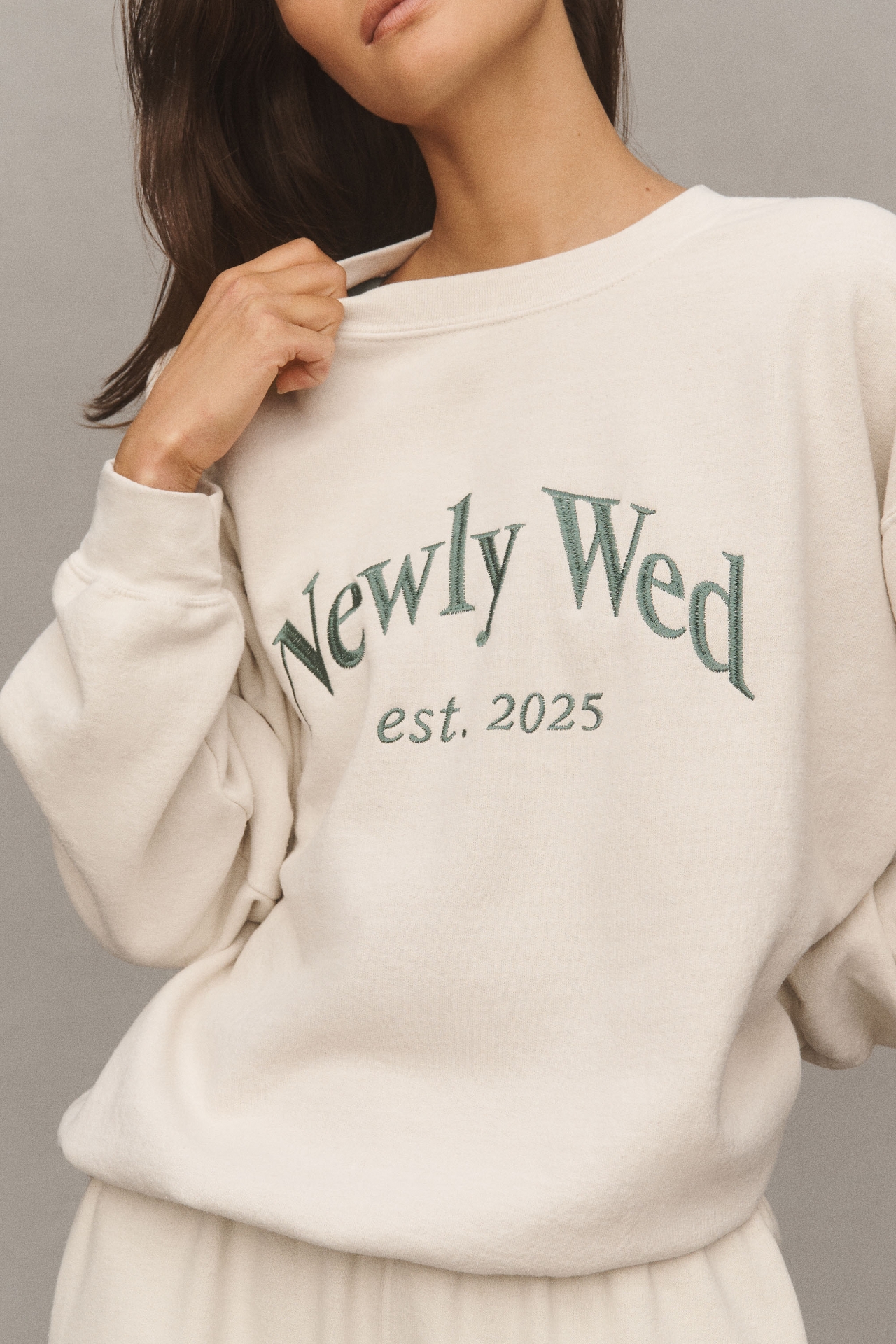 By Anthropologie Weddings Newly Wed Crew-Neck Sweatshirt