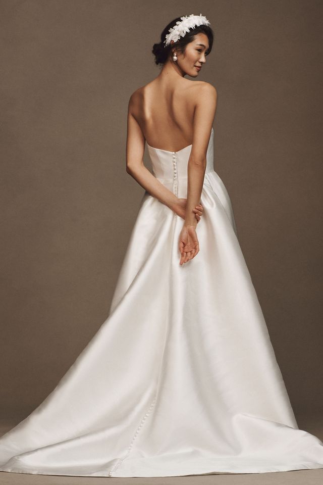 Jenny by Jenny Yoo Catherine Strapless A-Line Mikado Wedding Gown #1
