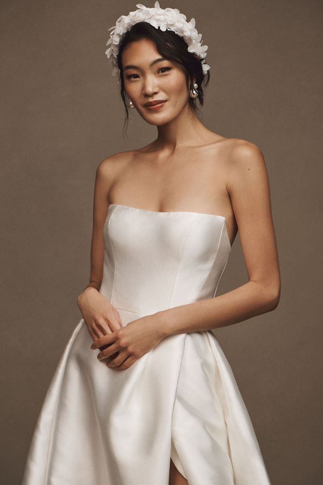 Jenny by Jenny Yoo Catherine Strapless A-Line Mikado Wedding Gown #2