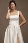 Jenny by Jenny Yoo Clara Square-Neck Satin A-Line Wedding Gown