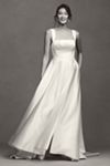 Jenny by Jenny Yoo Clara Square-Neck Satin A-Line Wedding Gown