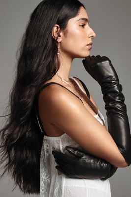 Blossom Veils Embellished Fingerless Gloves