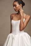 Jenny by Jenny Yoo Milena Strapless Drop-Waist Mikado Wedding Gown