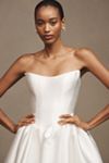 Jenny by Jenny Yoo Milena Strapless Drop-Waist Mikado Wedding Gown
