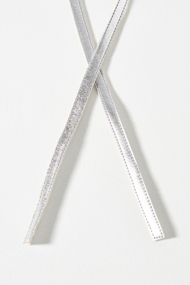 Cynthia Rowley Metallic Wrap Belt #1