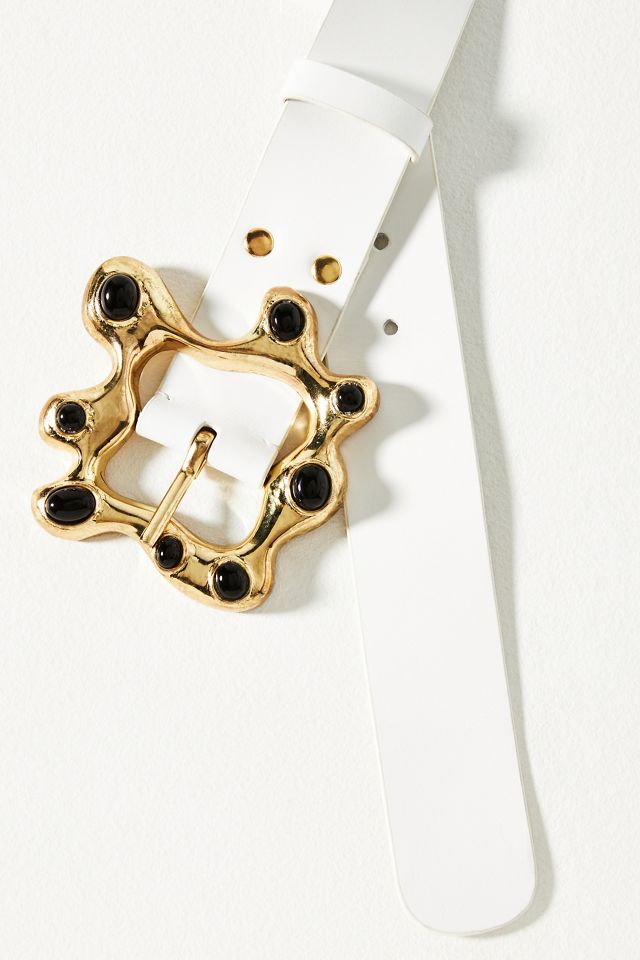 Cynthia Rowley Metal Cabochons Belt #1