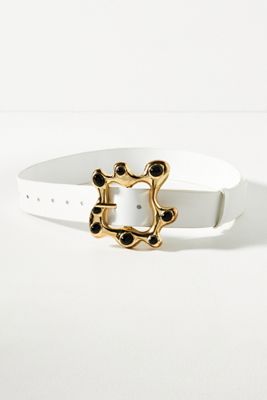 Cynthia Rowley Metal Cabochons Belt