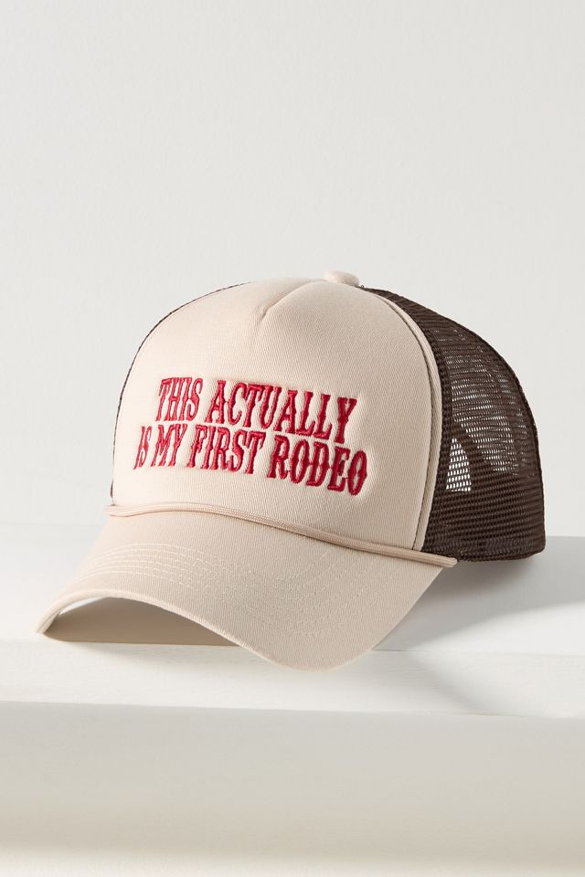 Worn/West Embroidered Brim Baseball Cap Le Rodeo Western Hat Anthropologie * Worn/West Trucker Hat | Anthropologie main image 4