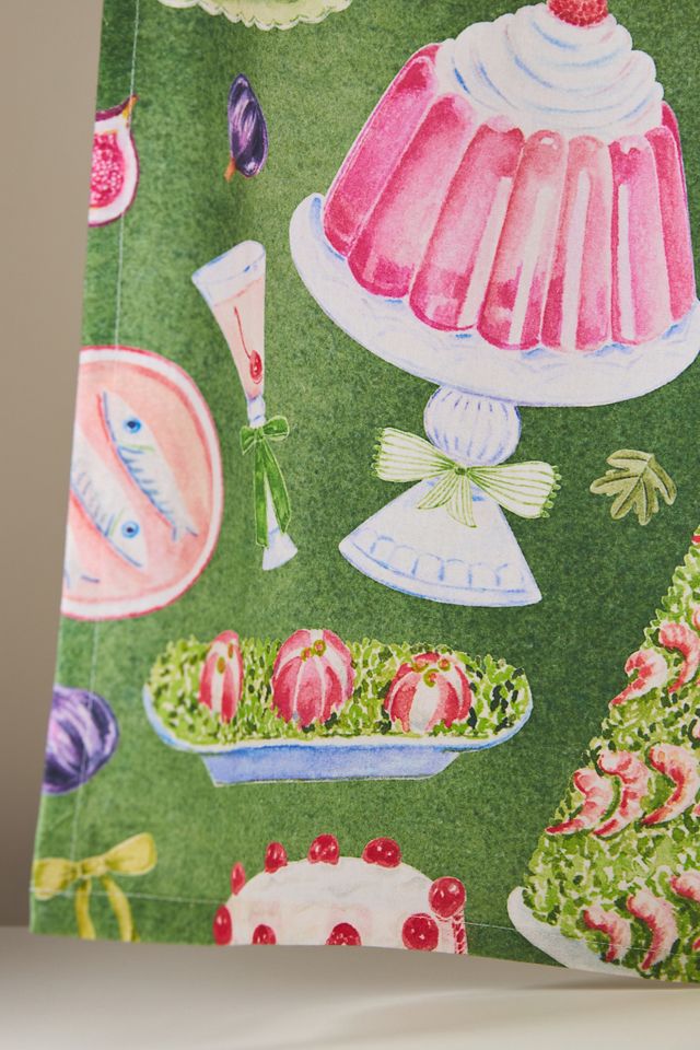 Stephanie Tara Holiday Spread Dish Towel #1