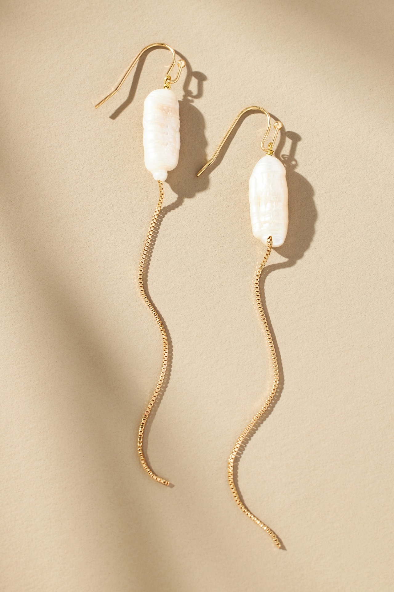 Slinky Pearl Drop Earrings