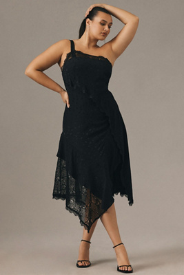Asymmetrical Lace Maxi Dress | Anthropologie
