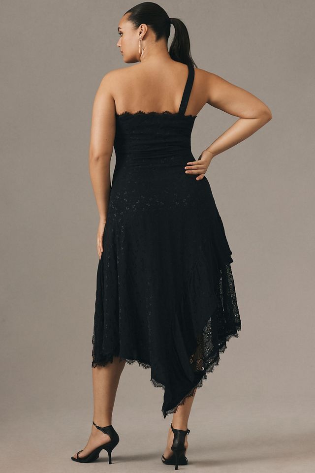 Asymmetrical Lace Maxi Dress #1