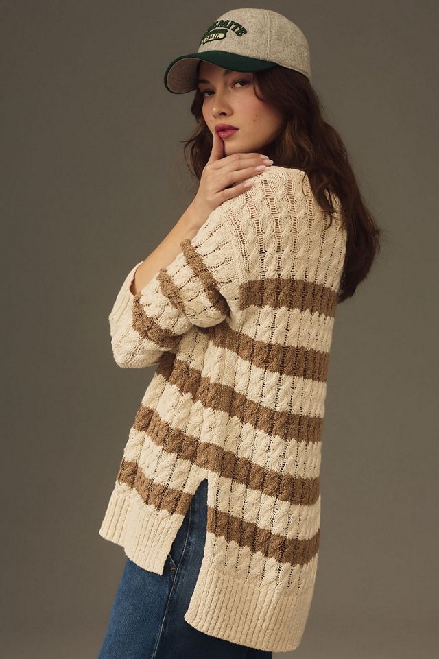 Pilcro Longline Stitch Sweater #1