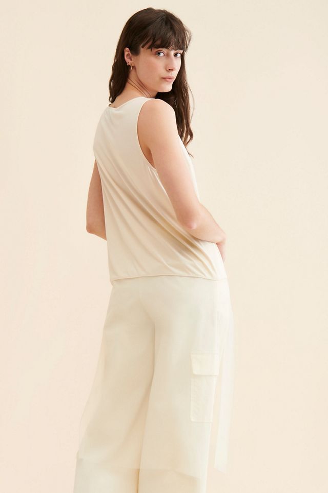 Sunday in Brooklyn Crew Neck Sheer Tank #1