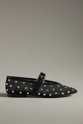 Bibi Lou Naila Mesh Flats In Black