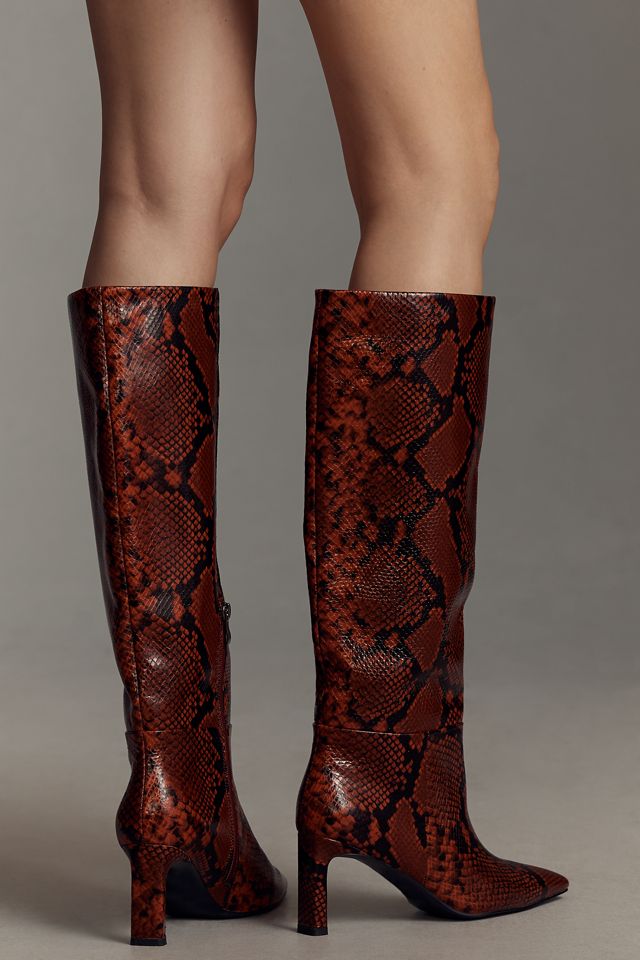 【関税&送料込】BIBI LOU Boots Bibi Lou Tall Printed Snake Boots | Anthropologie