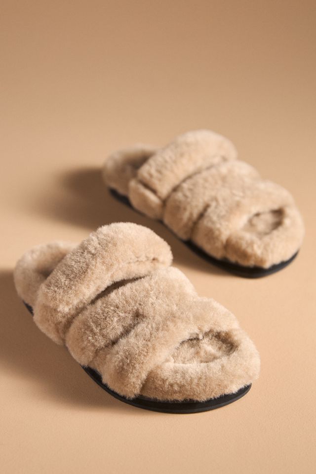 Bibi Lou Mindy Faux-Fur Sandals #1