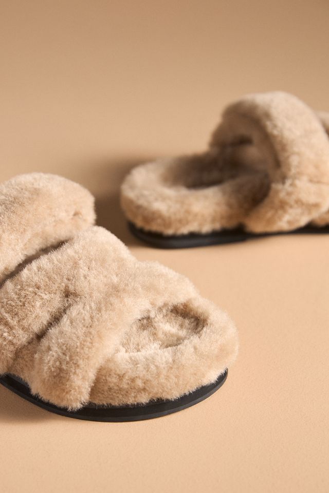 Bibi Lou Mindy Faux-Fur Sandals #2