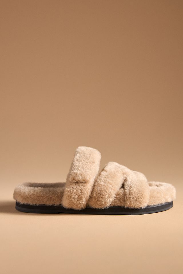 Fuzzy sandals online