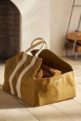 Waxed Canvas Log Carrier, Khaki
