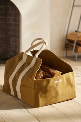 Terrain Waxed Canvas Log Carrier In Sand