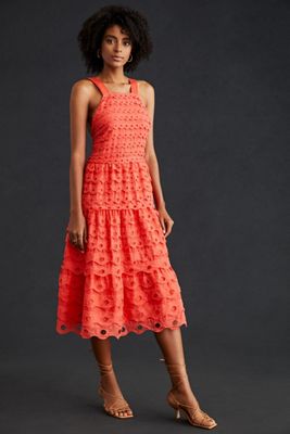 Halter Cutwork Lace Dress | Anthropologie