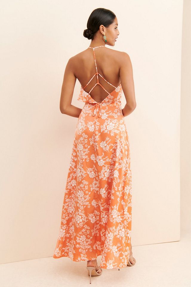en elly Floral Ruffled Maxi Dress #1
