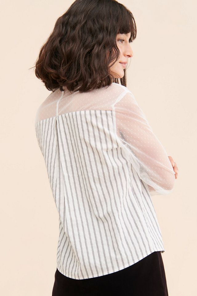 FRENCHMAUVE Vivian Striped Shirt #1