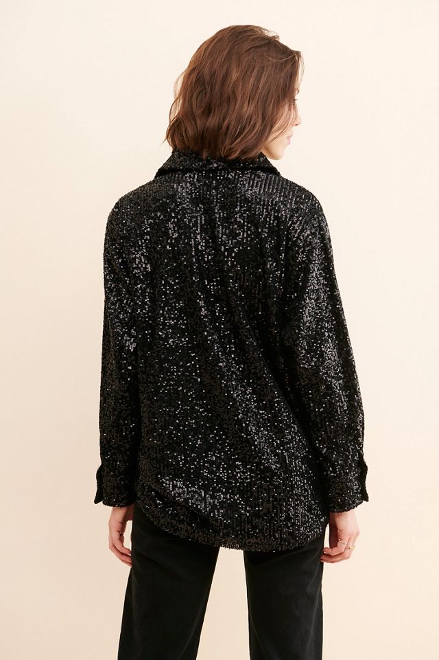 BB Dakota Glitter Sweet Shirt Jacket #1