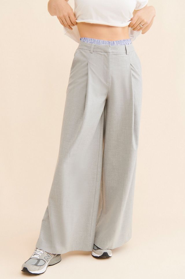 Maeve Boxer Detail Pleat-Front Trousers #3
