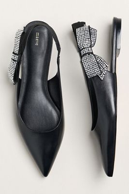 Maeve Side-Bow Slingback Flats