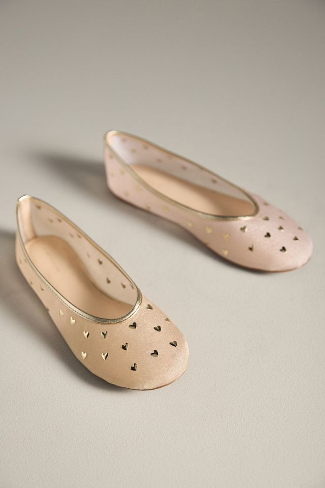 By Anthropologie Glitz Mesh Flats #1