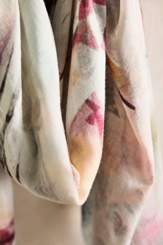 Painted Lilies Scarf #1
