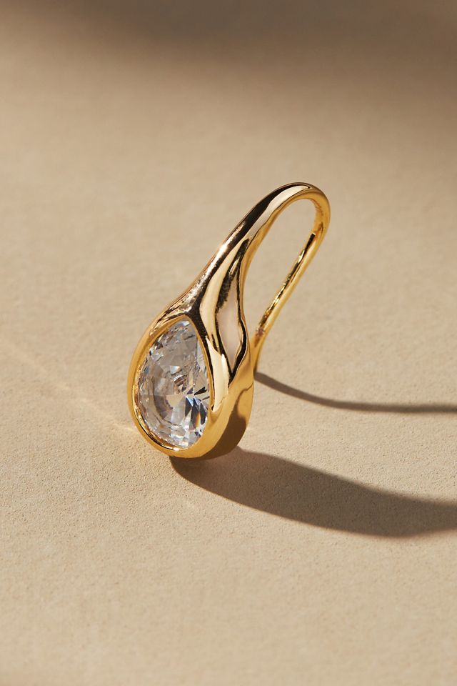 Delicate Crystal Huggie Earrings #1