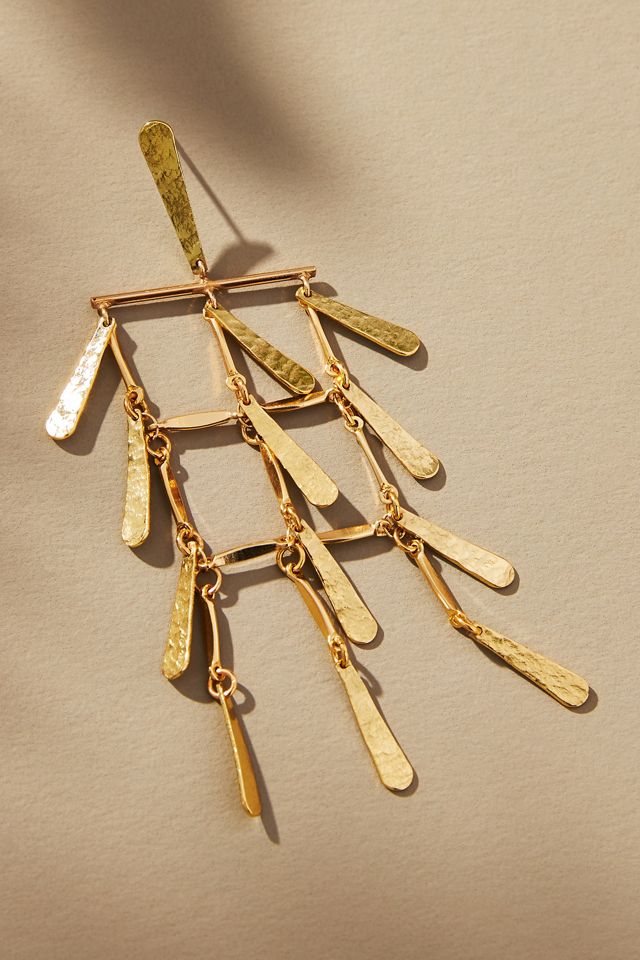 Fringe Chandelier Drop Earrings #1