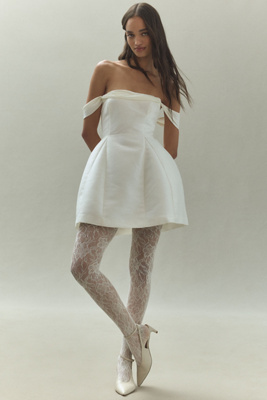 Petit Moments Lace Tights In White