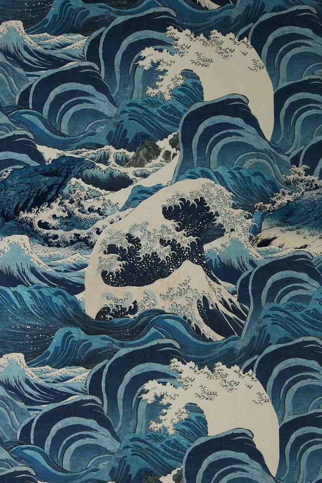 MINDTHEGAP Sea Waves Coastal Wallpaper #1