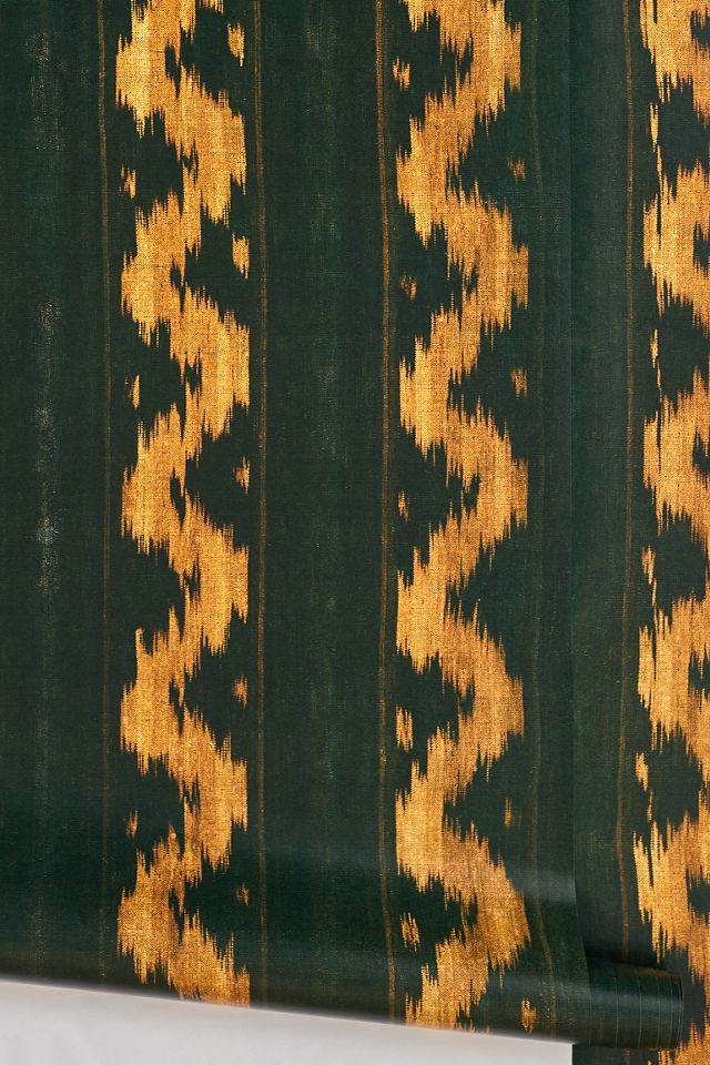 MINDTHEGAP Vintage Ikat Top Textured Geometric Wallpaper #1