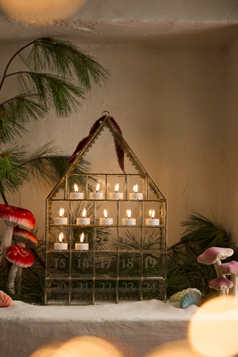 Terrain Advent Tea Light Holder In Clear
