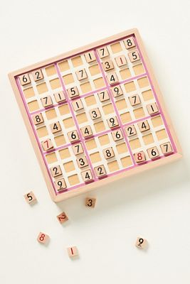 Anthropologie Wooden Sudoku Game Set