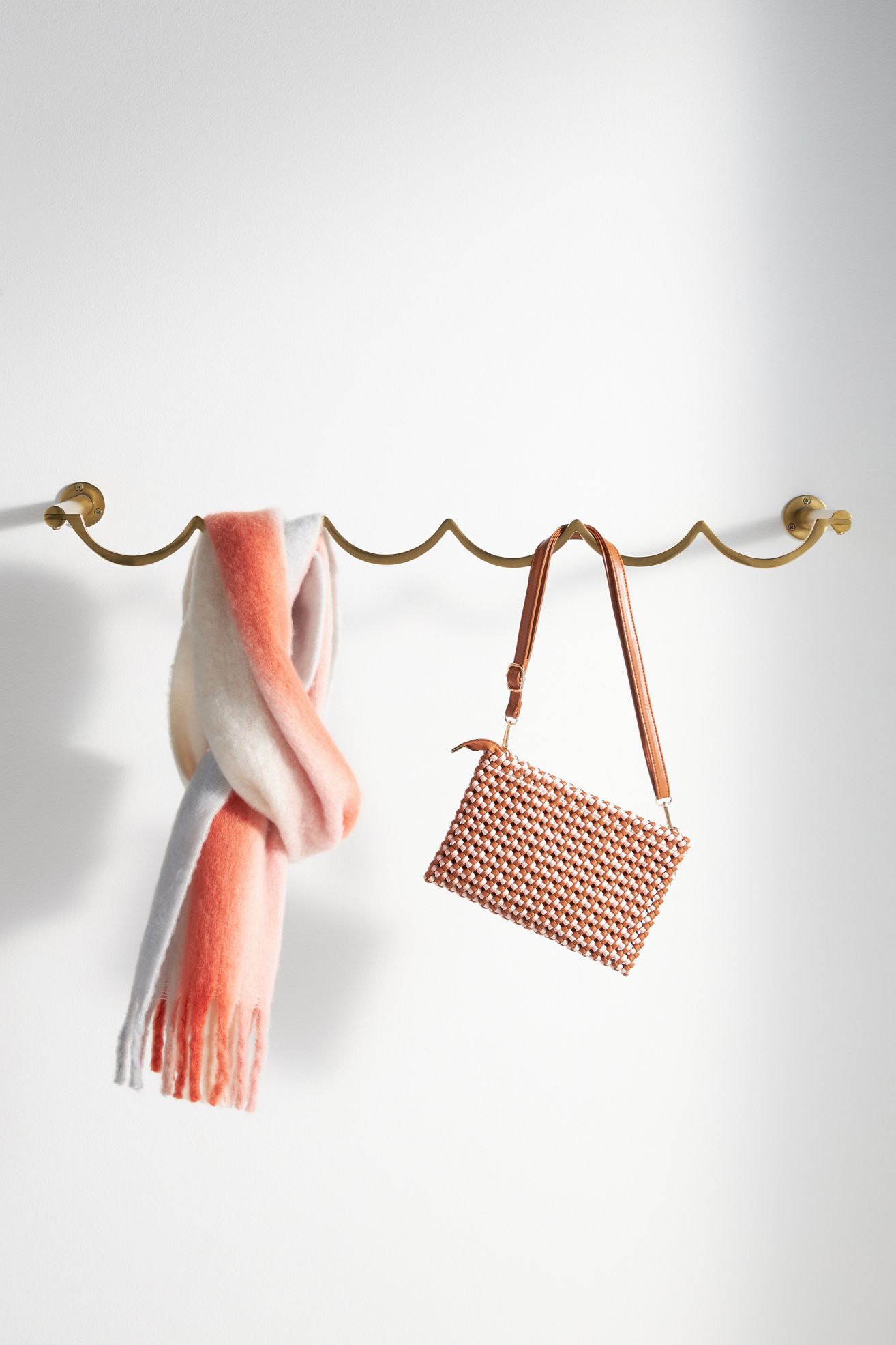 Yuna Scallop Garment Rack - Cedar, Standard, One Size